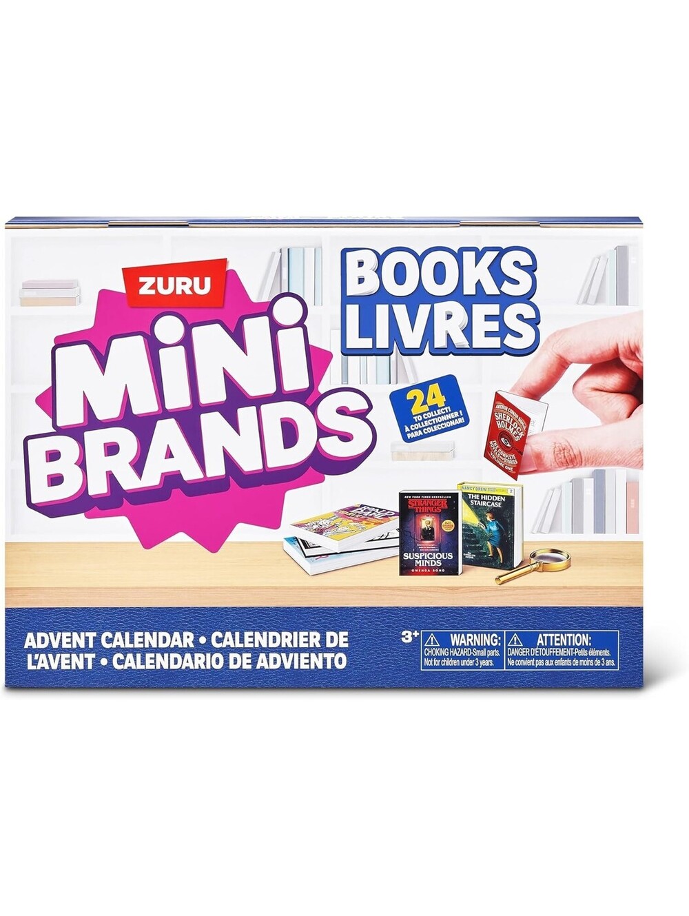 Mini Brands Books Advent Calendar  Seasonal Toys for Girls,